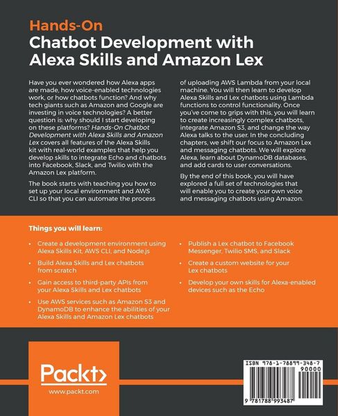 Produktbild: Hands-On Chatbot Development with Alexa Skills and Amazon Lex
