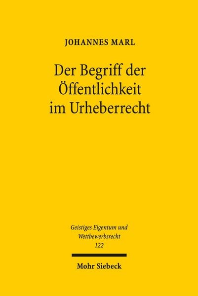 Produktbild: Der Begriff der &Ouml;ffentlichkeit im Urheberrecht