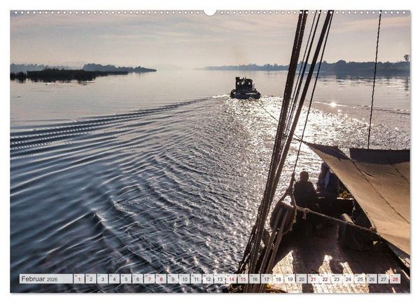 Produktbild: Stilvolles Segeln auf dem Nil mit einer Dahabeya (hochwertiger Premium Wandkalender 2026 DIN A2 quer), Kunstdruck in Hochglanz