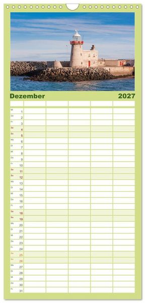 Produktbild: Familienplaner 2027 - Irland. Wild Atlantic Views. mit 5 Spalten (Wandkalender, 21 x 45 cm) CALVENDO
