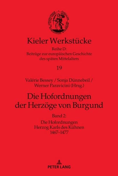 Produktbild: Die Hofordnungen der Herz&ouml;ge von Burgund