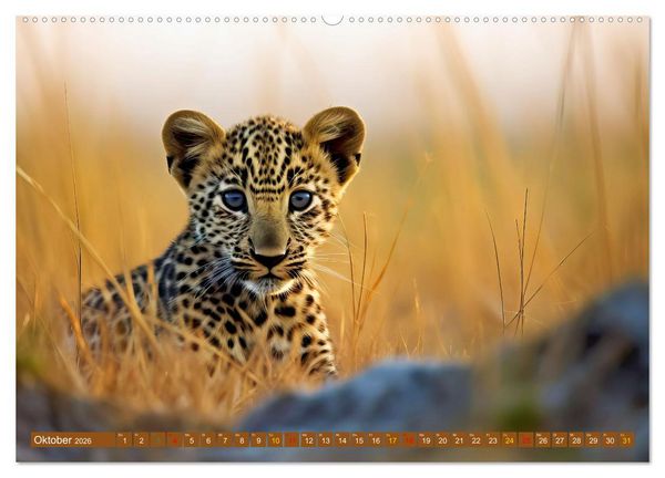 Produktbild: Tierkinder Afrikas - Entdecke ihre zauberhafte Welt (Wandkalender 2026 DIN A2 quer), CALVENDO Monatskalender