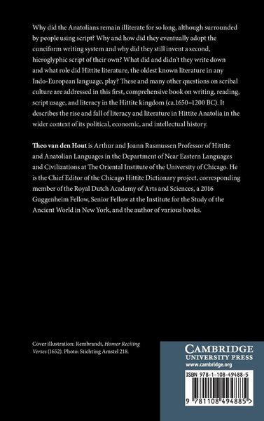 Produktbild: A History of Hittite Literacy