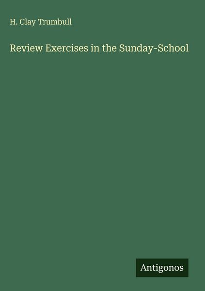 Produktbild: Review Exercises in the Sunday-School