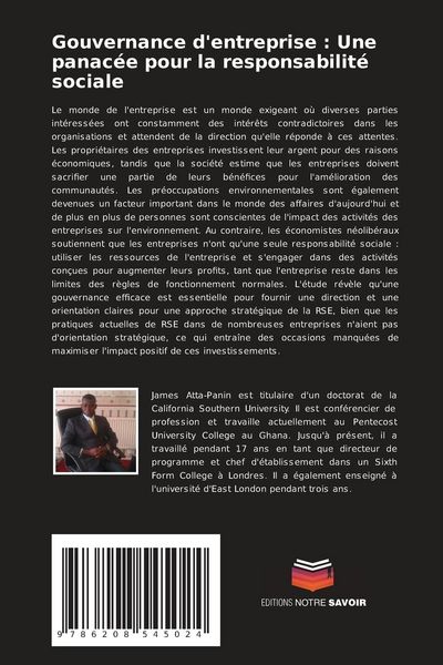 Produktbild: Gouvernance d'entreprise : Une panac&eacute;e pour la responsabilit&eacute; sociale