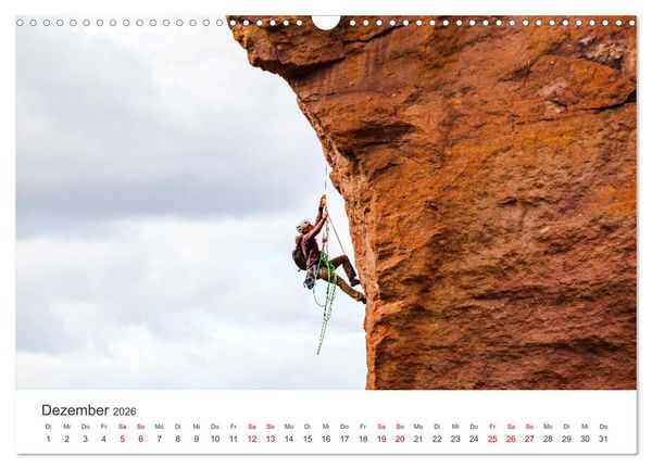 Produktbild: Klettern - Immer weiter hoch hinauf (Wandkalender 2026 DIN A3 quer), CALVENDO Monatskalender