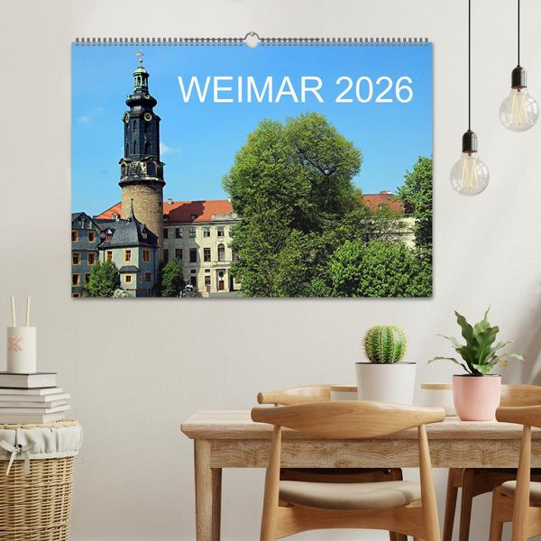 Produktbild: Weimar 2026 (Wandkalender 2026 DIN A2 quer), CALVENDO Monatskalender