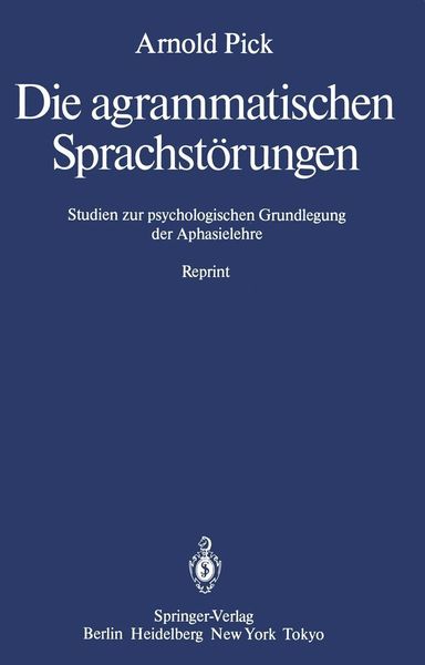 Produktbild: Die agrammatischen Sprachst&ouml;rungen