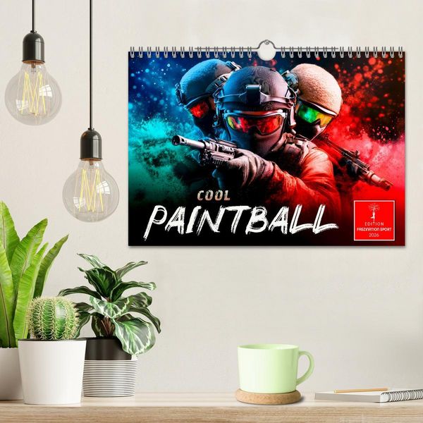 Produktbild: Paintball cool (Wandkalender 2026 DIN A4 quer), CALVENDO Monatskalender