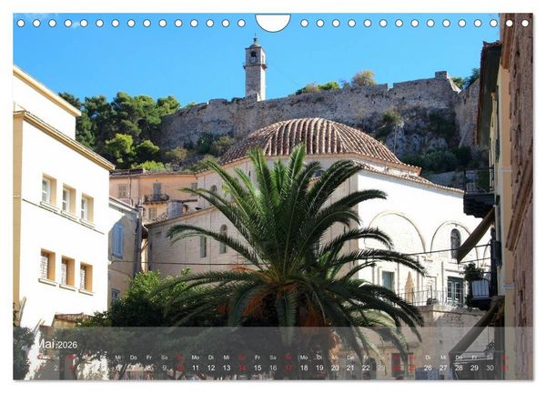 Produktbild: Nafplio &ndash; griechische Perle des Peloponnes (Wandkalender 2026 DIN A4 quer), CALVENDO Monatskalender