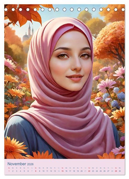 Produktbild: Stolze Muslima (Tischkalender 2026 DIN A5 hoch), CALVENDO Monatskalender