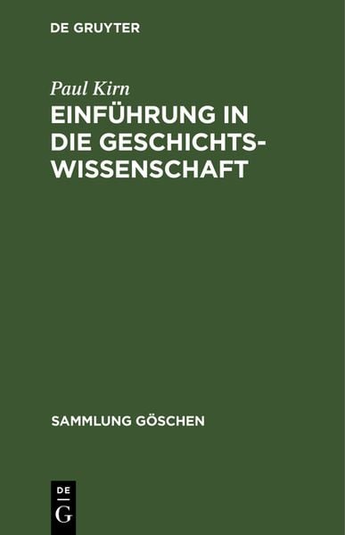 Produktbild: Einf&uuml;hrung in die Geschichtswissenschaft