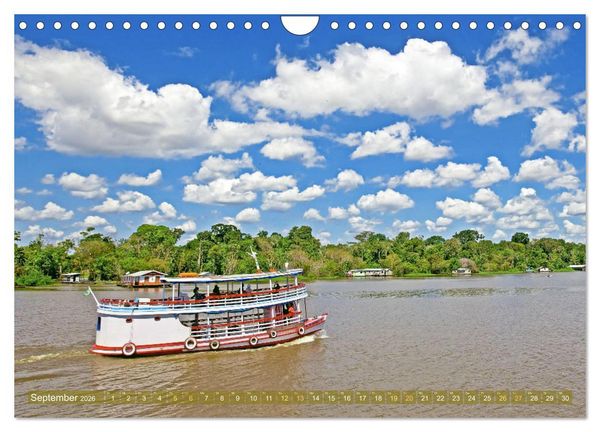 Produktbild: Der Amazonas: von den Anden zum Atlantik (Wandkalender 2026 DIN A4 quer), CALVENDO Monatskalender