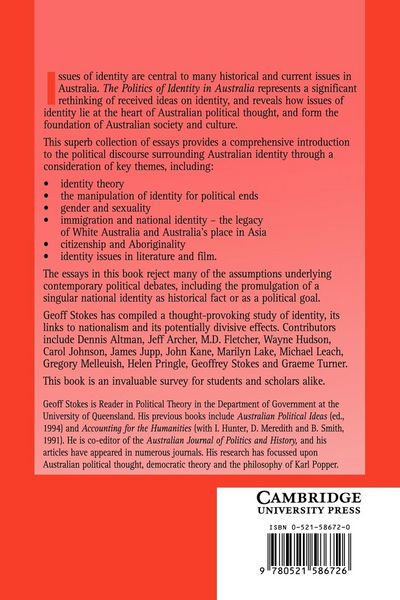Produktbild: The Politics of Identity in Australia