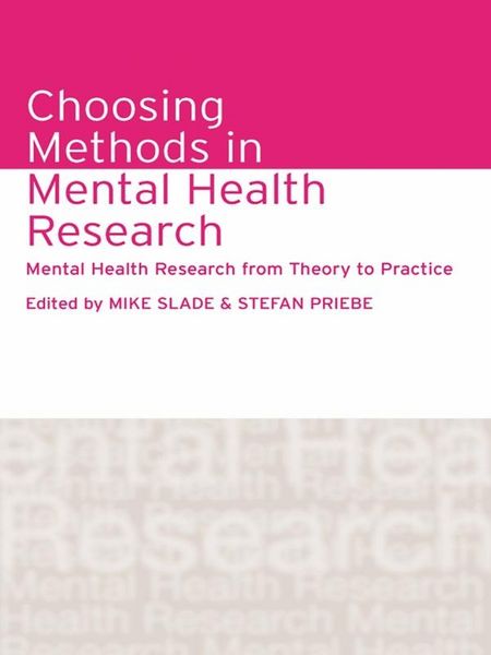 Produktbild: Choosing Methods in Mental Health Research