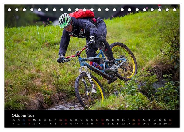 Produktbild: Mountainbike Freeride Momente (Tischkalender 2026 DIN A5 quer), CALVENDO Monatskalender