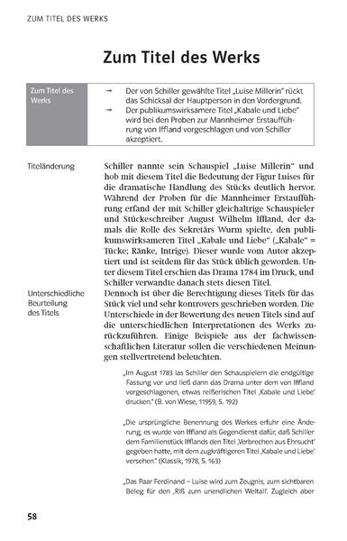 Produktbild: Lekt&uuml;rehilfen Friedrich Schiller 'Kabale und Liebe'