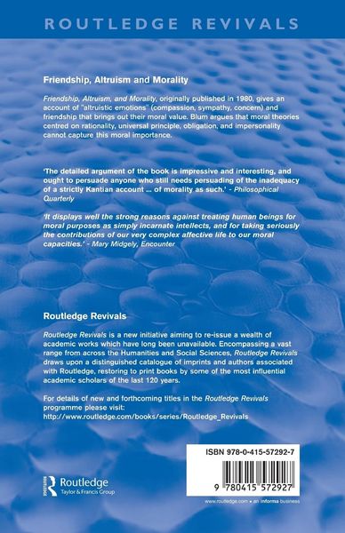Produktbild: Friendship, Altruism and Morality (Routledge Revivals)