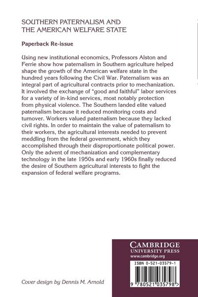 Produktbild: Southern Paternalism and the American Welfare State