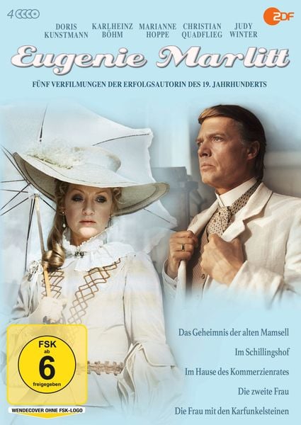 Produktbild: Eugenie Marlitt - Die Frau mit den Karfunkelsteinen/Die zweite Frau/Im Hause des Kommerzienrates/Das Geheimnis der alten Mamsell/Im Schillingshof [4 DVDs]