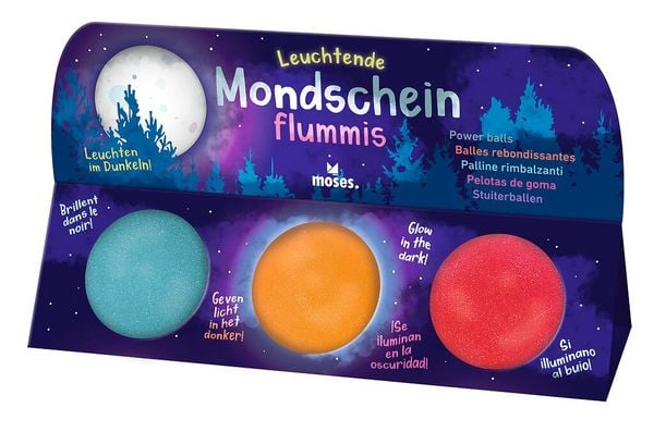 Produktbild: Leuchtende Mondscheinflummis (3er Set)