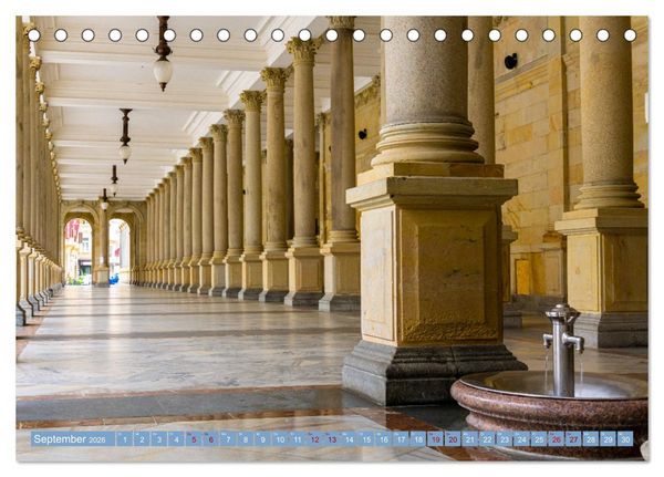 Produktbild: Karlovy Vary - Stadt der heilenden Quellen (Tischkalender 2026 DIN A5 quer), CALVENDO Monatskalender