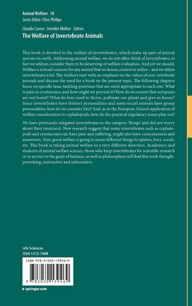 Produktbild: The Welfare of Invertebrate Animals