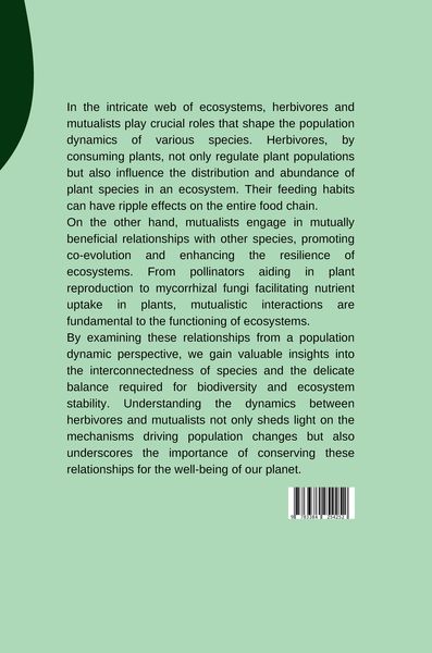 Produktbild: Herbivores and Mutualists: A Population Dynamic Perspective