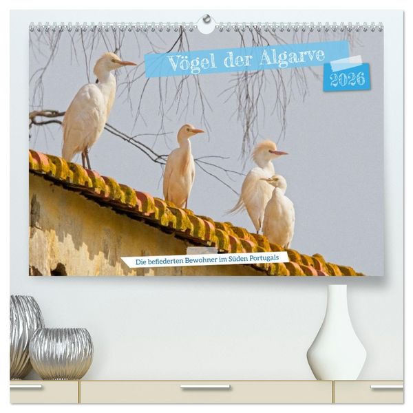 Produktbild: V&ouml;gel der Algarve (hochwertiger Premium Wandkalender 2026 DIN A2 quer), Kunstdruck in Hochglanz