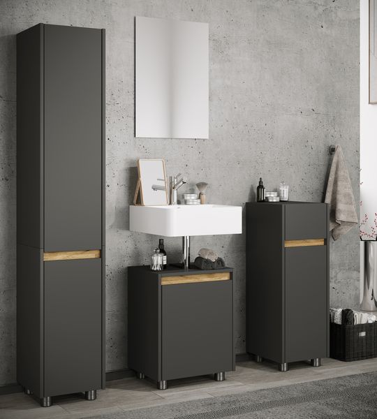 Produktbild: Holz Badschrank Badunterschrank 55x42x33 Cosila
