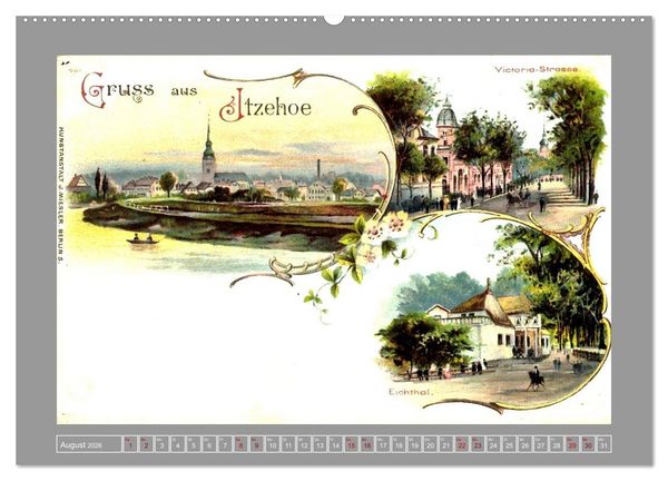 Produktbild: Gru&szlig; aus Itzehoe (hochwertiger Premium Wandkalender 2026 DIN A2 quer), Kunstdruck in Hochglanz