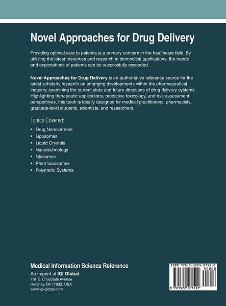 Produktbild: Novel Approaches for Drug Delivery