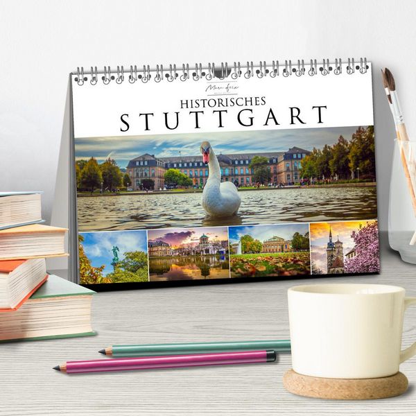 Produktbild: Historisches Stuttgart 2026 (Tischkalender 2026 DIN A5 quer), CALVENDO Monatskalender
