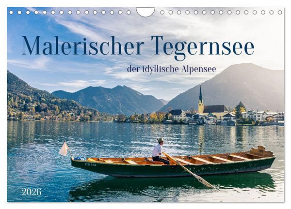 Produktbild: Malerischer Tegernsee (Wandkalender 2026 DIN A4 quer), CALVENDO Monatskalender