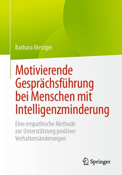 Produktbild: Motivierende Gespr&auml;chsf&uuml;hrung bei Menschen mit Intelligenzminderung