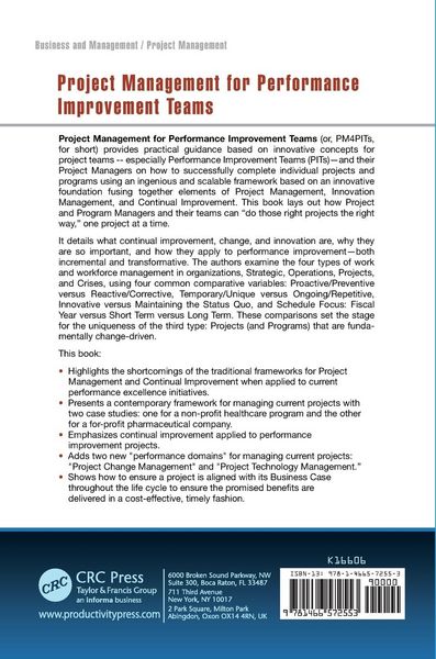 Produktbild: Project Management for Performance Improvement Teams