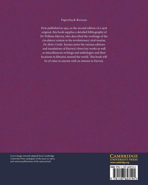 Produktbild: A Bibliography of the Writings of Dr William Harvey