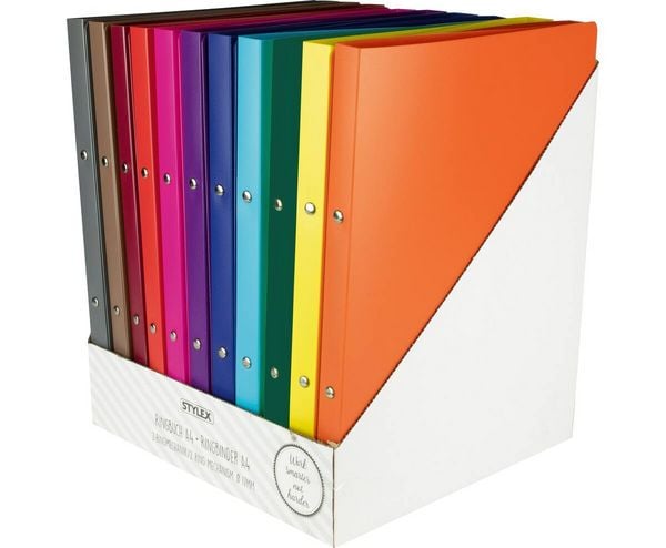 Produktbild: Ringbuch A4 PP 2-Ring farbig sortiert