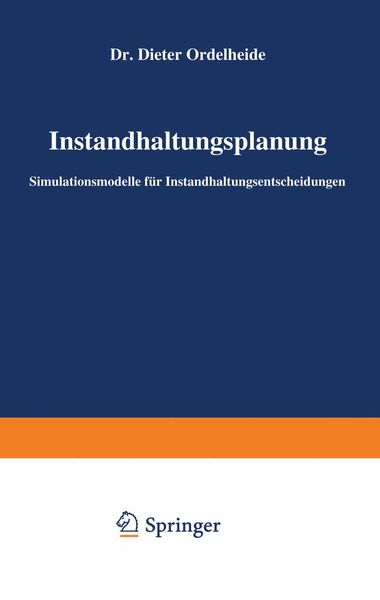 Produktbild: Instandhaltungsplanung