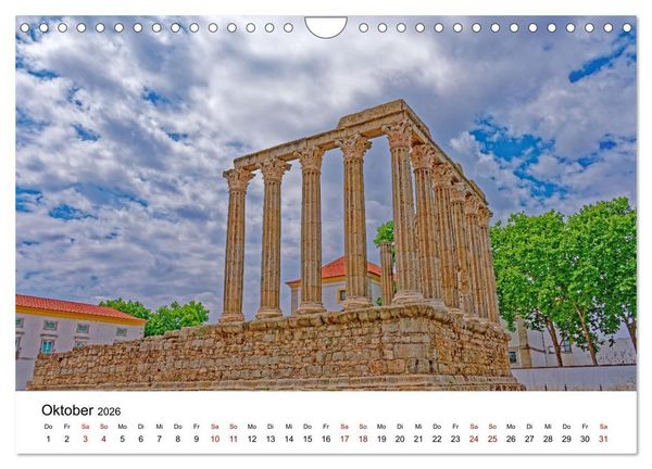 Produktbild: Von Nord nach S&uuml;d - Fahrt &uuml;ber Viseu, Coimbra und Nazar&eacute; (Wandkalender 2026 DIN A4 quer), CALVENDO Monatskalender