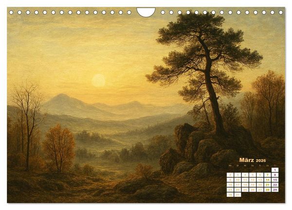 Produktbild: Im Licht der Sehnsucht - Romantische Landschaften (Wandkalender 2026 DIN A4 quer), CALVENDO Monatskalender