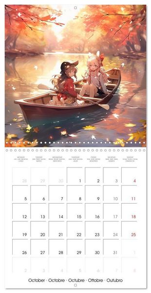 Produktbild: Manga - Time (Wall Calendar 2026 12 &times; 12 Inch) CALVENDO 12 Month Wall Calendar