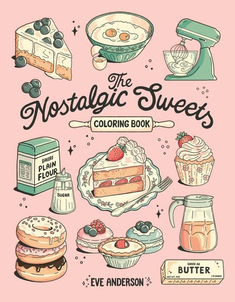Produktbild: The Nostalgic Sweets Coloring Book
