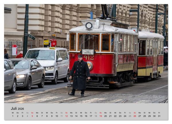 Produktbild: Stra&szlig;enbahnklassiker auf Schienen (Wandkalender 2026 DIN A2 quer), CALVENDO Monatskalender