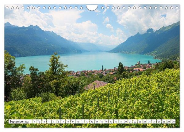 Produktbild: Faszination Berner Oberland - Thuner- und Brienzersee (Wandkalender 2027 DIN A4 quer), CALVENDO Monatskalender