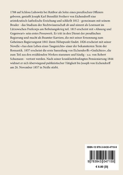 Produktbild: Aus dem Leben eines Taugenichts