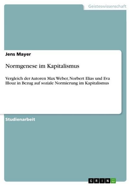 Produktbild: Normgenese im Kapitalismus