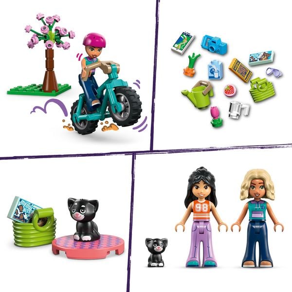 Produktbild: LEGO Friends 42682 Glampingh&uuml;tte in freier Natur, Bau- und Spielset mit 2 Spielfiguren und einem Spielzeugk&auml;tzchen