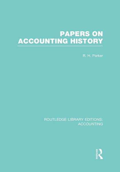 Produktbild: Papers on Accounting History (RLE Accounting)