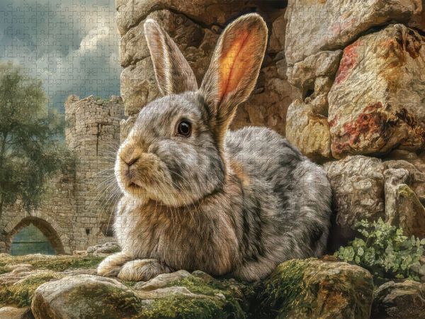 Produktbild: CALVENDO Puzzle Kaninchenportraits | 1000 Teile Lege-Gr&ouml;&szlig;e 64x48cm Foto-Puzzle f&uuml;r gl&uuml;ckliche Stunden